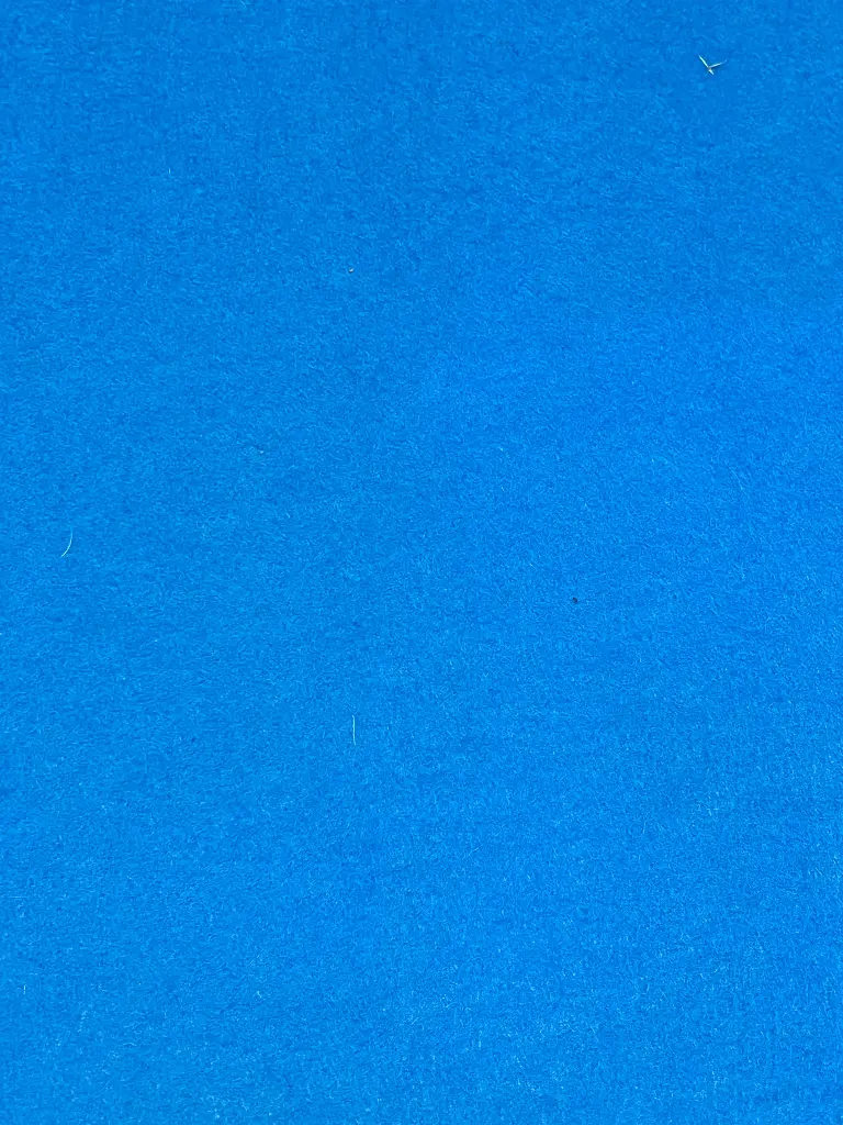 Feutre en laine 2mm bleu