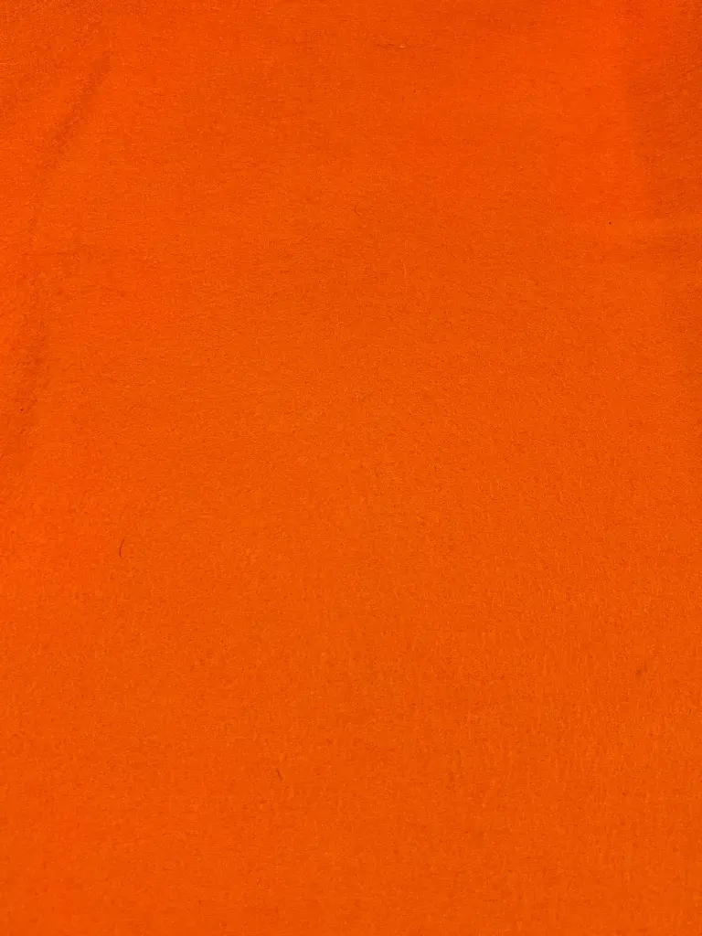 Feutre en laine 2mm orange