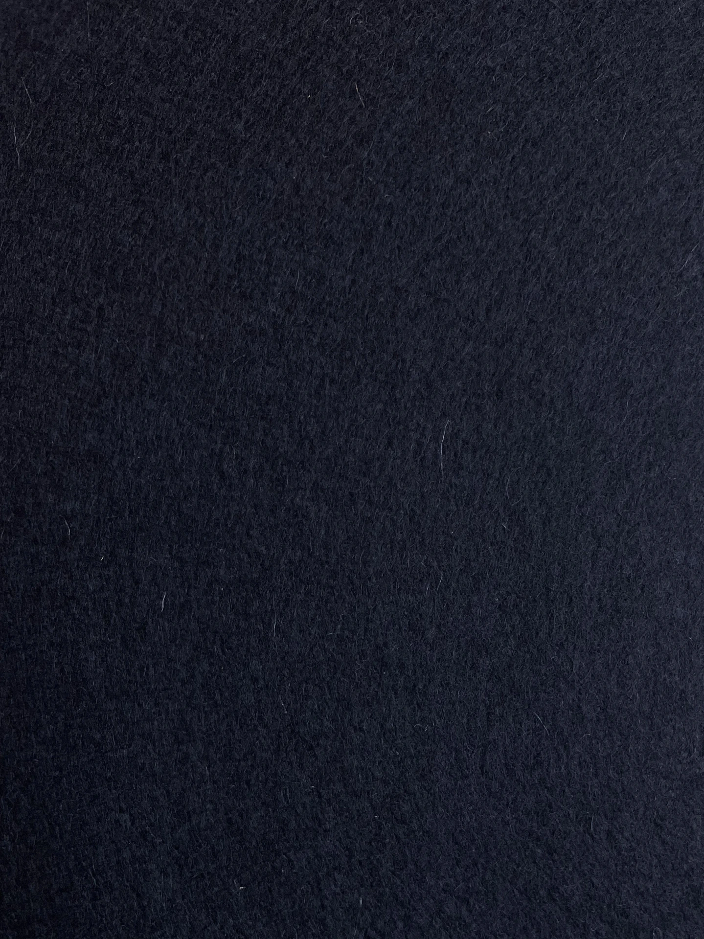 Feutre en laine 2mm bleu marine mat