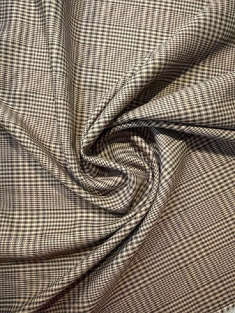 Gros carreaux camel, brun et noir