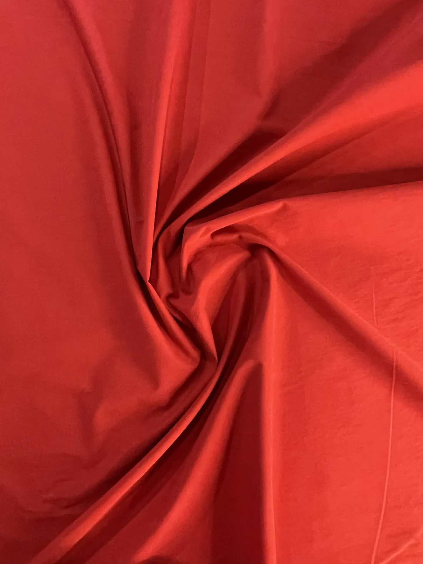 Tissus déperlant uni rouge brique 100% coton