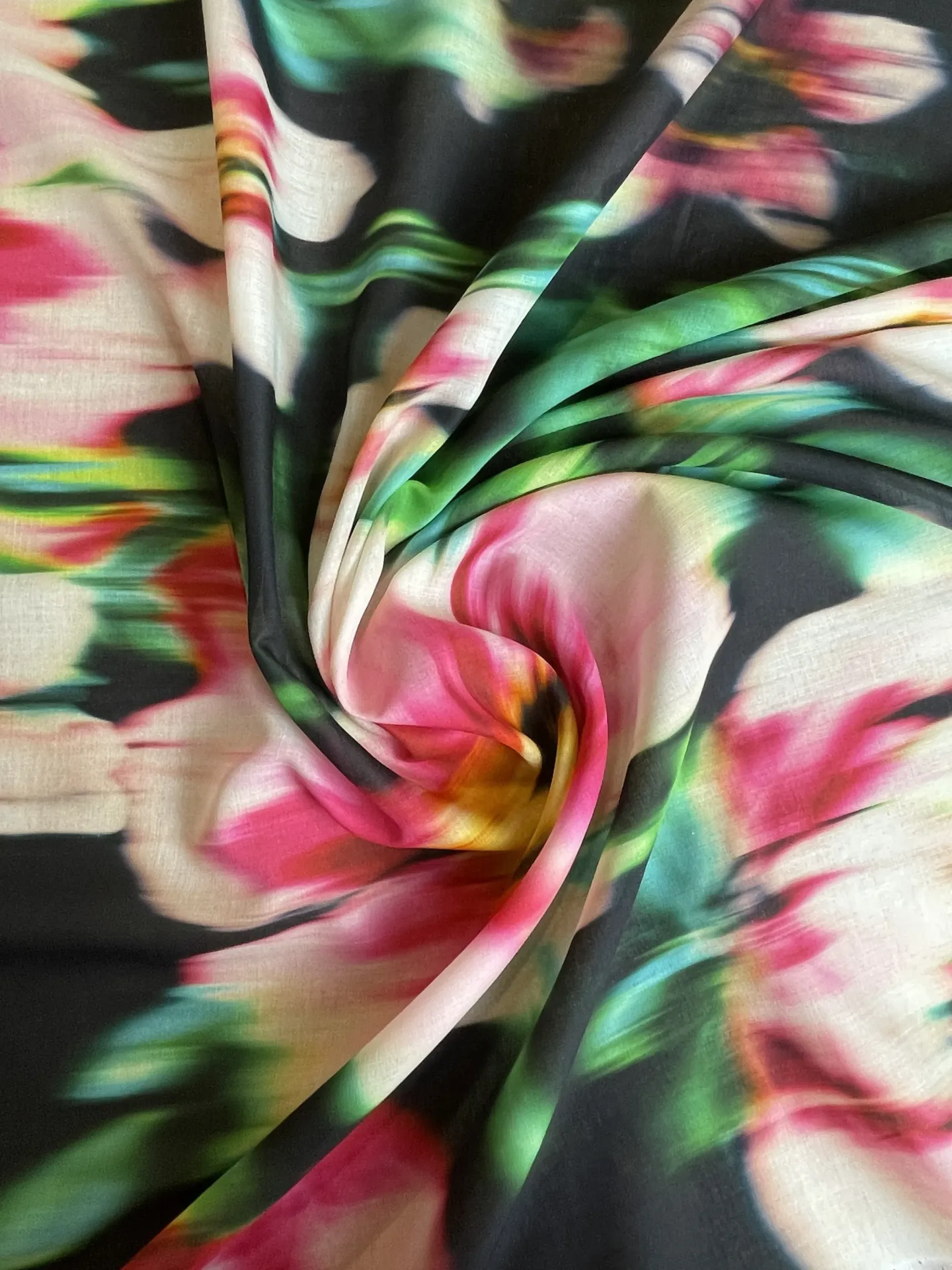 Voile à motif fleur imprimé