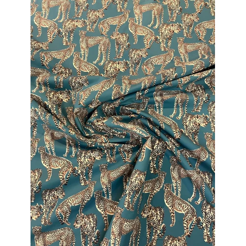 Tissu déperlant imprimé léopard