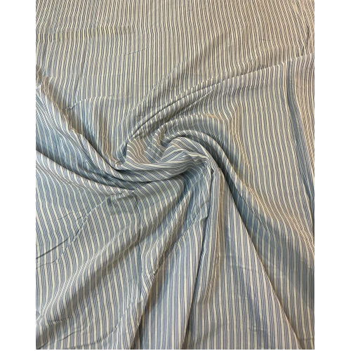 Tissus rayures fines - bleu et blanc