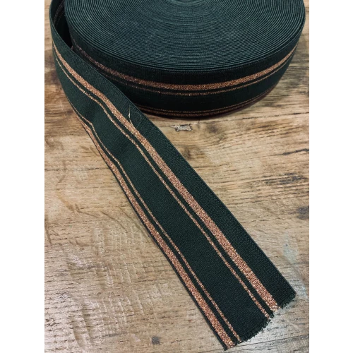 Elastique vert et doré