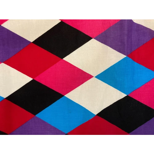 Coton losanges multicolores